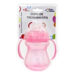 Copo De Treinamento Com Alca - 270 Ml - Rosa 2581.1