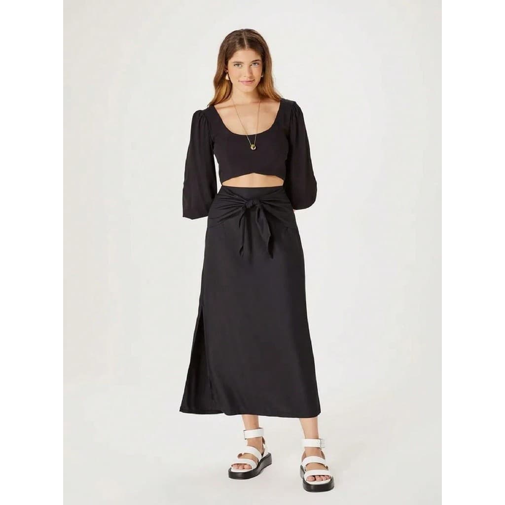 Blusa Cropped Feminina Manga Bufante - HERING