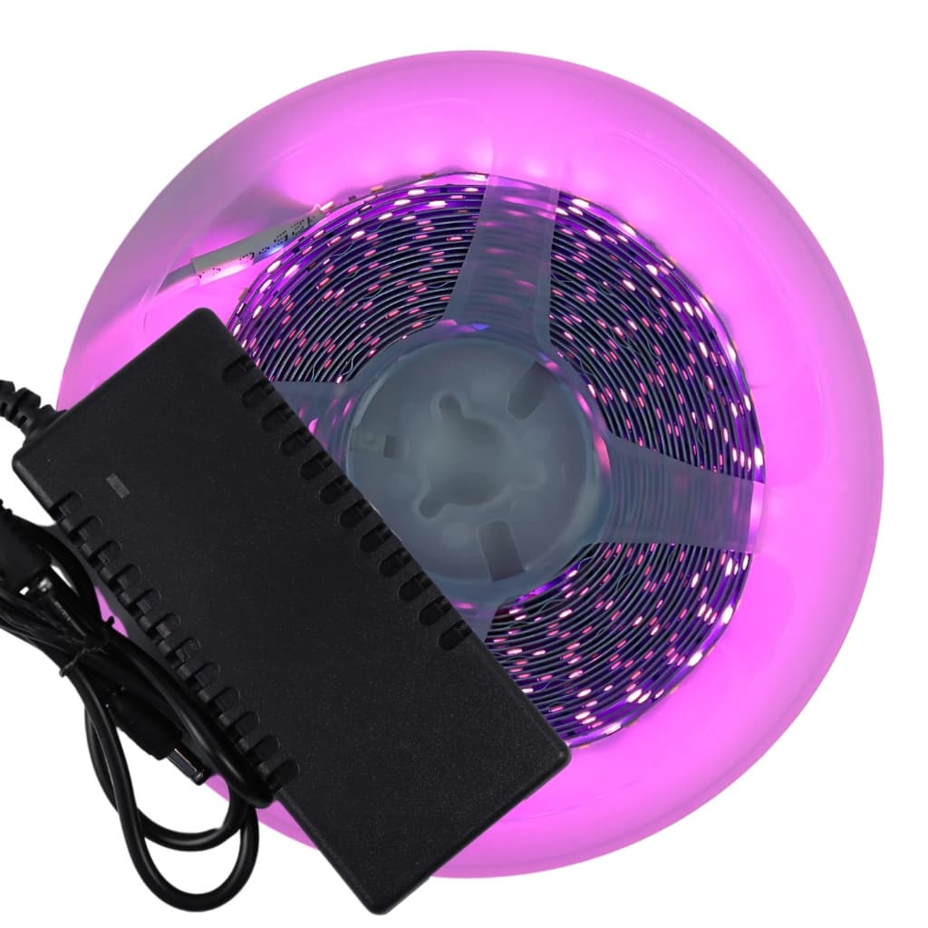 Kit Fita LED Rosa Pink 3528 240LEDS/m IP20 5m 12V P4 + Fonte