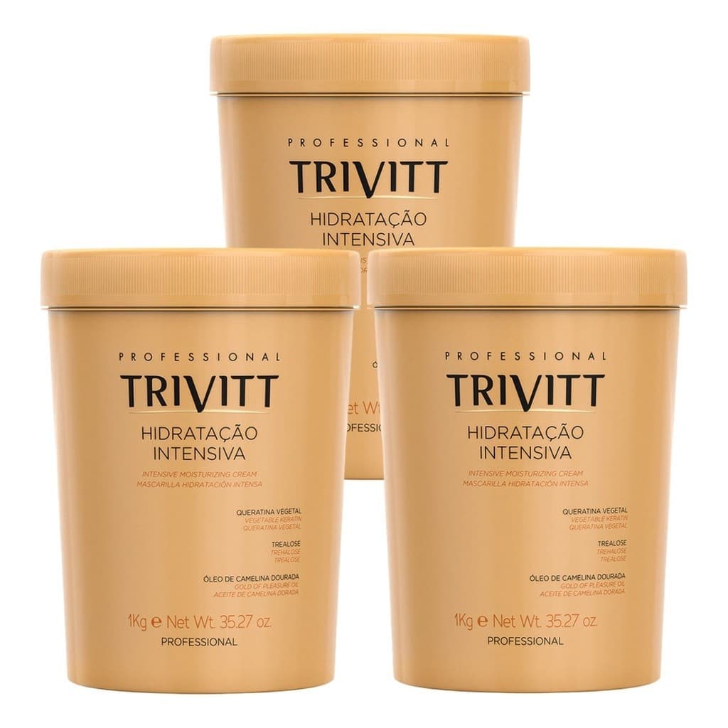 Máscara Hidratação Intensiva Trivitt Nº3 1kg - 3 Unidades