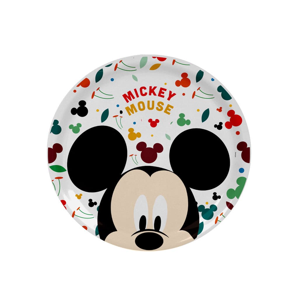 Prato Raso Melamine Mickey Disney Unidade - Tuut