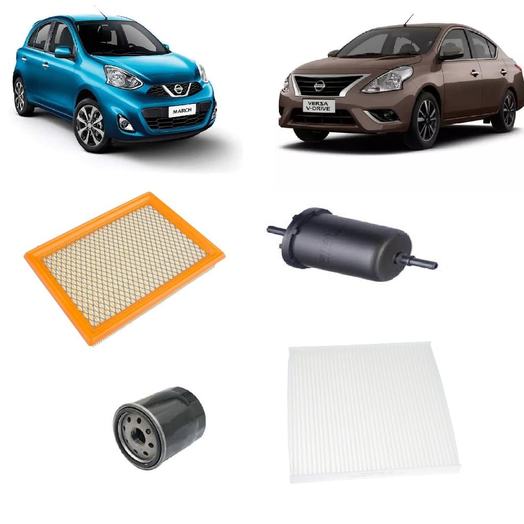 Kit Filtros Nissan March / Versa 1.0 3 Cil 12v 2015 2016 2017 2018