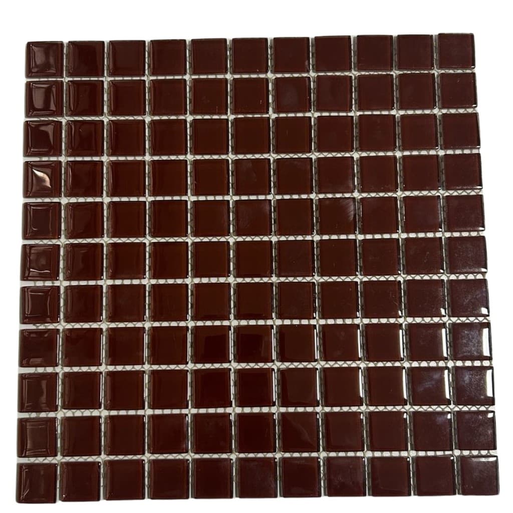 Pastilha Vidro Cristal 036 Marrom (2,5X2,5 cm) - Linea Vitral