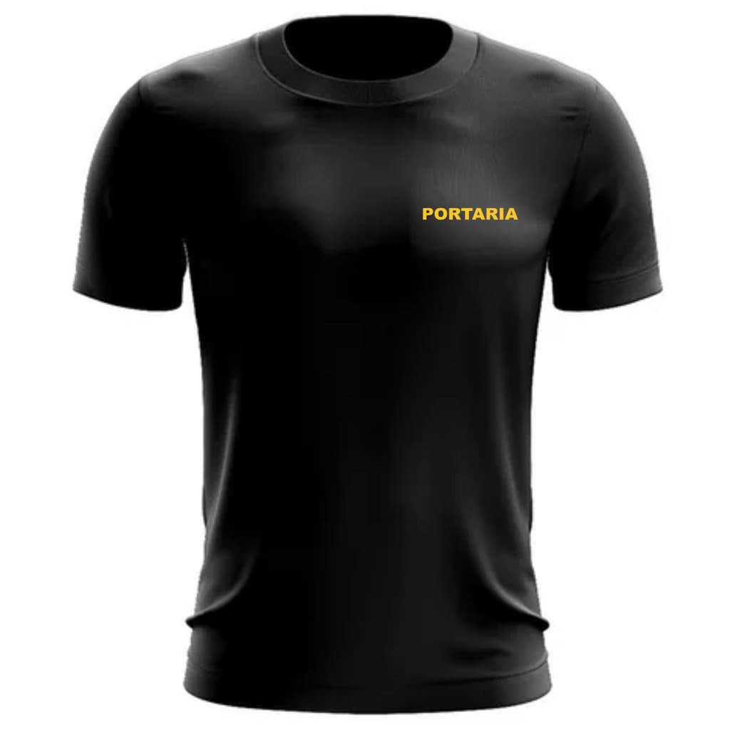 Uniforme Para Portaria Segurança Porteiro Camiseta Malha Dry Fit