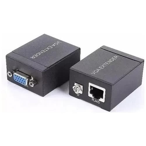 Extensor Vga Via Lan Cat5 Cat6 Rj45 60m 1080p