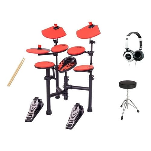 Bateria Eletrônica Orange X-pro Kit Com Banco E Fone