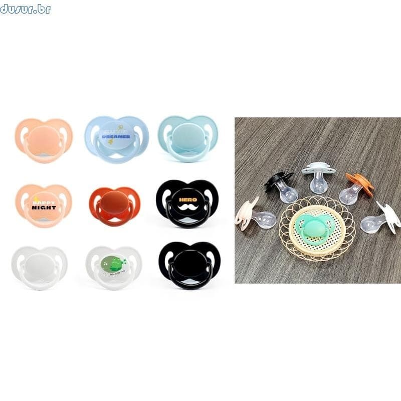 dusur9 Mamilo Simulação Silicone Encontrar Paz Relaxamento Realista Chupeta
