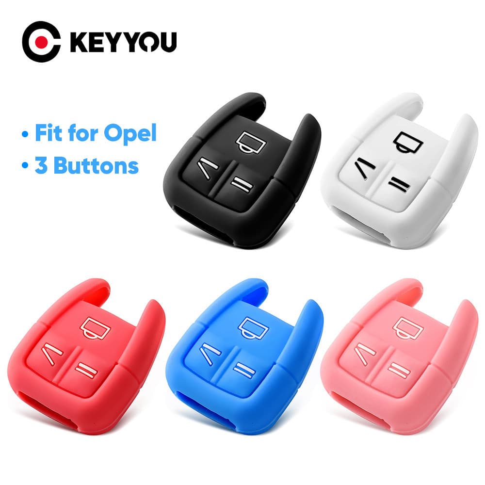 3 Botões Capa De Silicone Para Chave De Carro Remoto Opel VAUXHALL VECTRA ASTRA ZAFIRA Tigra Signum Frontera Remota