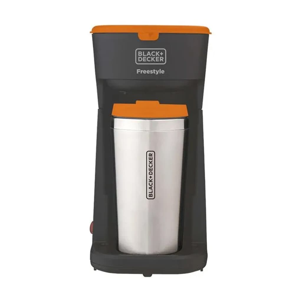 Cafeteira Elétrica Black+Decker CM01 220v Freestyle Individual Copo Térmico Inox 400ml Filtro Permanente