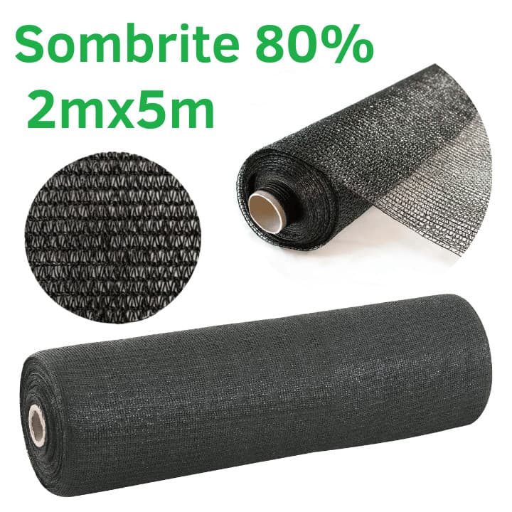 Sombrite 80% 2mx5m tela sombreamento para horta jardim orquidario viveiro estufa