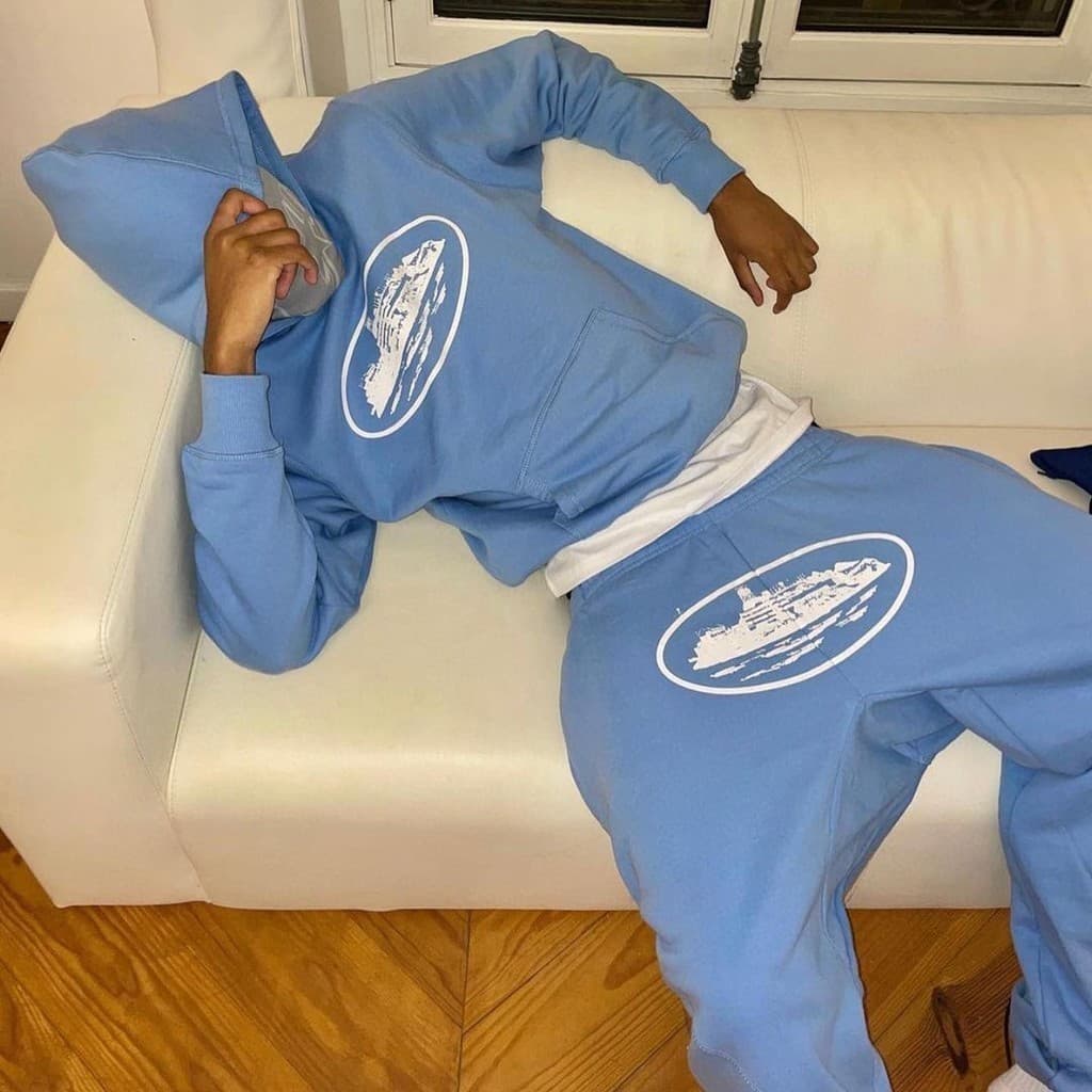 Material De Algodão Puro Estilo Hip-Hop , Moletom Esportivo Com Capuz E Calça com letras