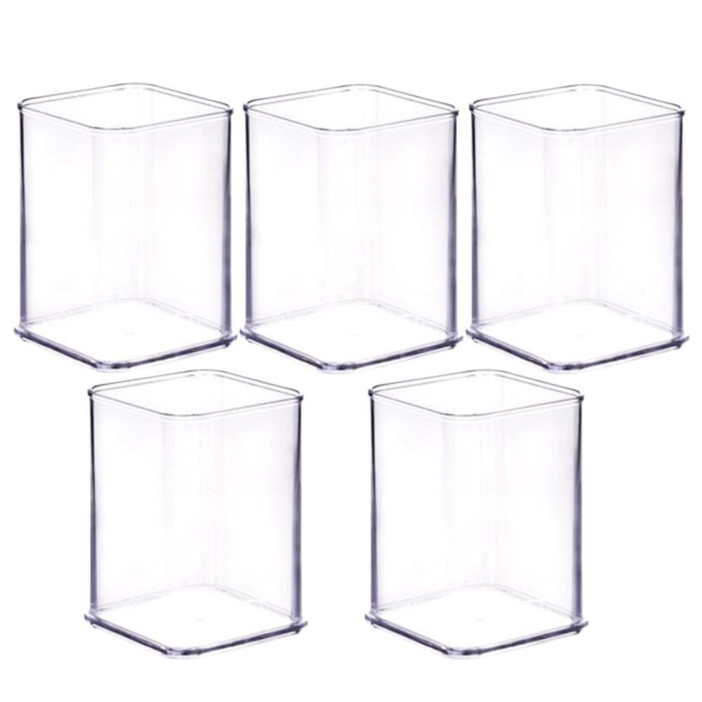 Organizador de plástico acrílico 7,3 x 7,3 x 10,6 cm H2 5 unidades Plasutil ref.15463