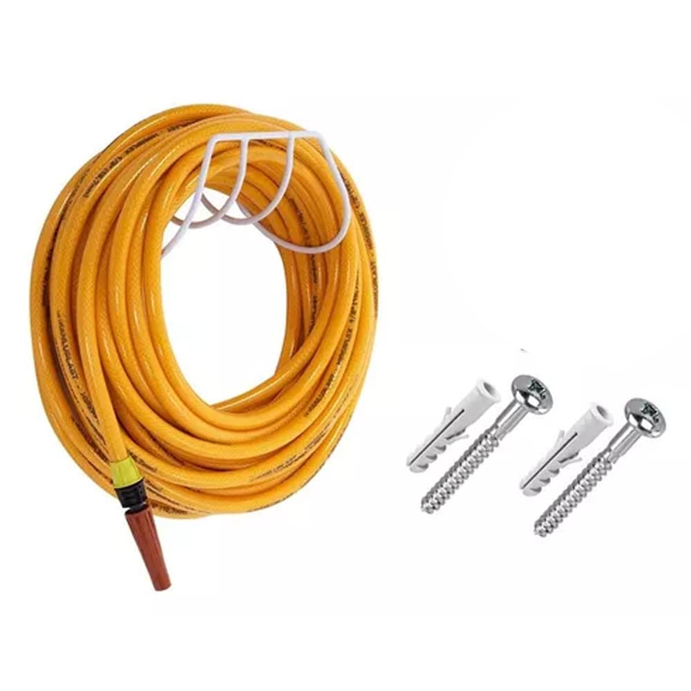 Suporte Enrolador De Mangueira Aço Epoxi + Kit Instação 879