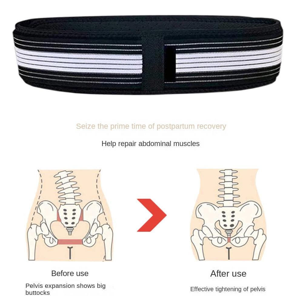Cinto De Apoio Pélvico Ajustável Para Alívio De Dores Nas Costas Do Quadril , Protetor De Osso Cauda Em Nylon , Suporte De Juntas Sacroiliac Mulheres Homens 110/120/140cm