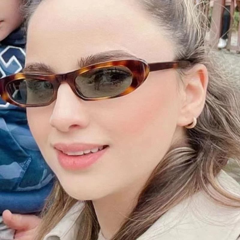 Óculos De Sol Femininos , Armação Pequena , Da Moda , Nova Estreita Feminina Retrodirigindo