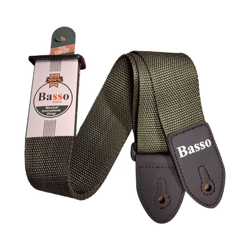 Correia Basso Nylon Militar NY12 Original Ajustável Profissional Confortável Guitarra Violão Baixo
