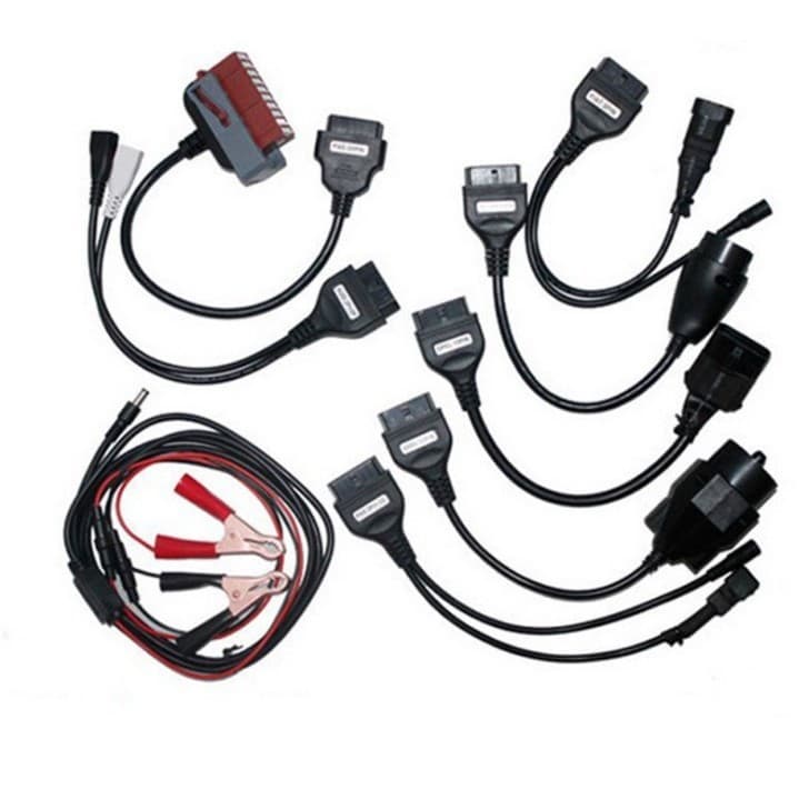 Kit Adaptador 8 Cabos OBD Obd2 Universal Linha Leve Carros