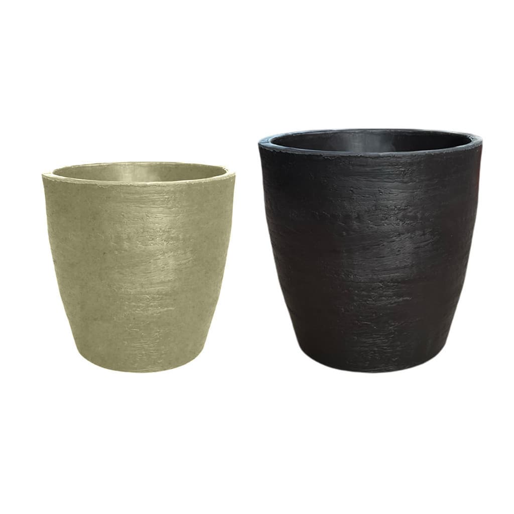 Kit 2 Vasos Planta 50x50 + 40x40 Moderno Polietileno