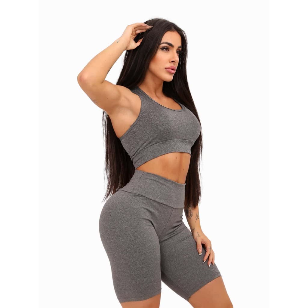 BERMUDA CICLISTA SUPLEX PREMIUM SHORTS ESPORTIVOS FEMININO MODA GRINGA