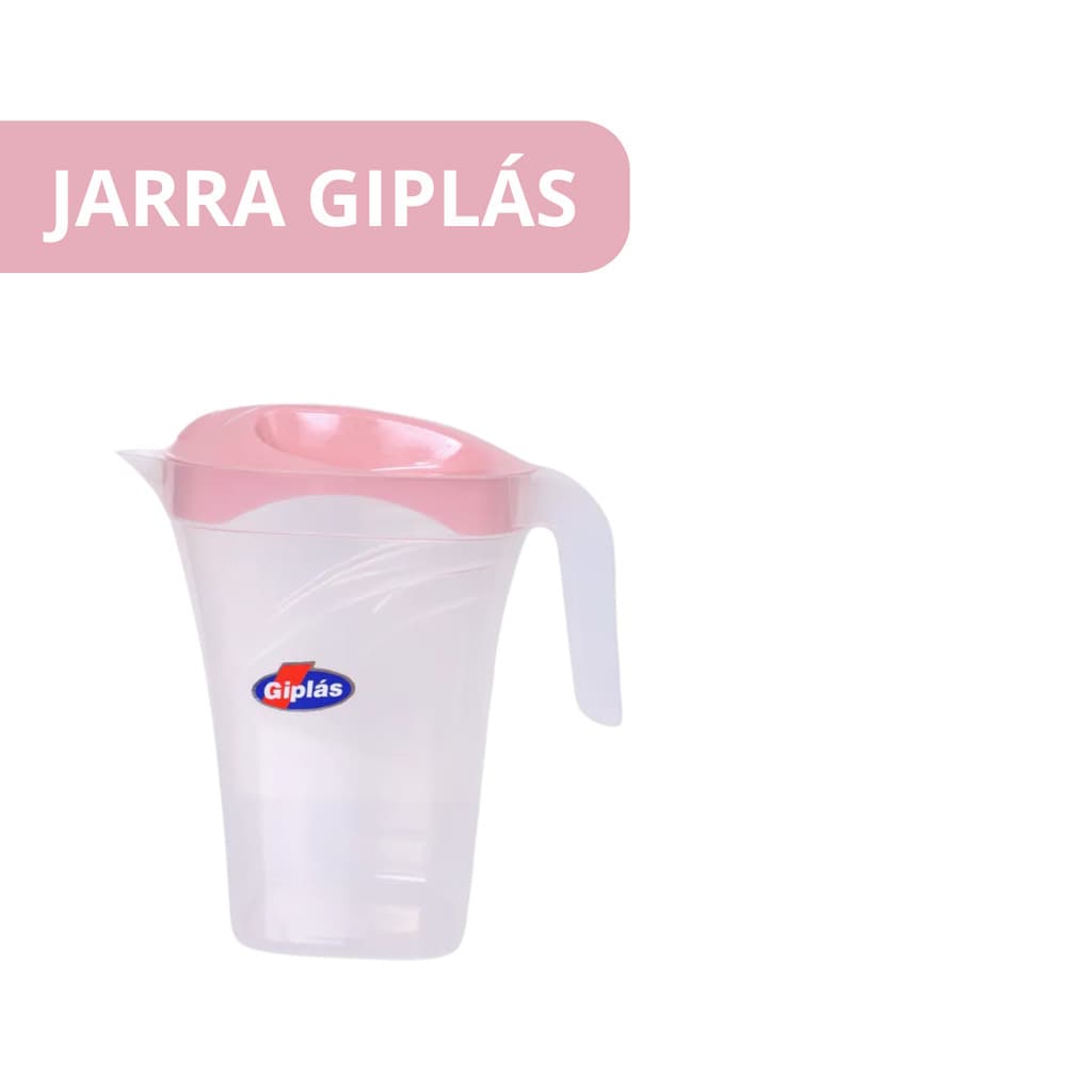 jarra retangular giplás sucos chás água resistente com alça