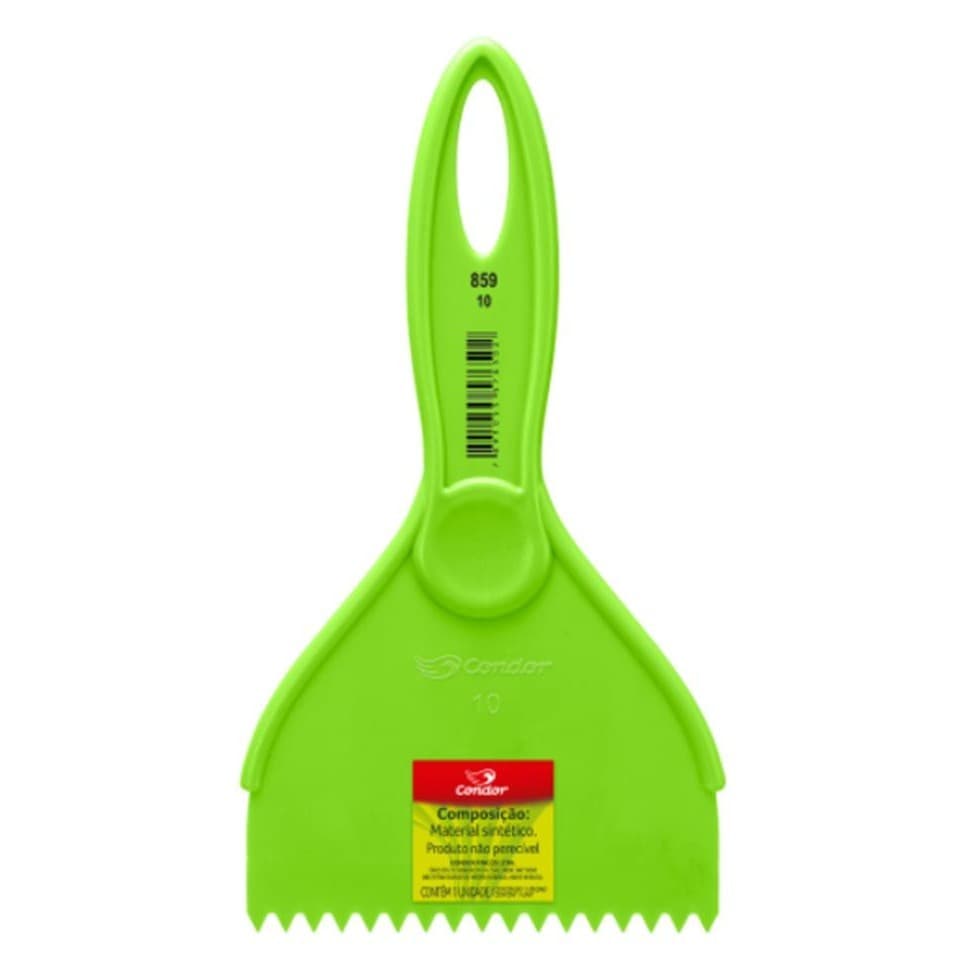 Espátula Plástica Dentada Texturas Ref 859 10cm Condor 1 Un