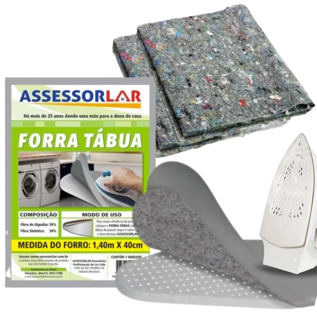 FORRO PARA TÁBUA DE PASSAR 1,40m x 40cm