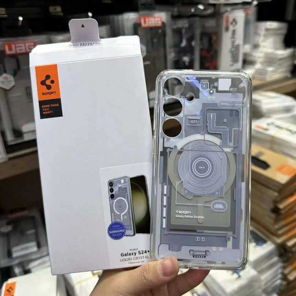 Spigen Capa Ultra Híbrida Zero One MagSafe Para Samsung Galaxy S24Ultra S24+ S24 Plus Anti-Impressão Digital