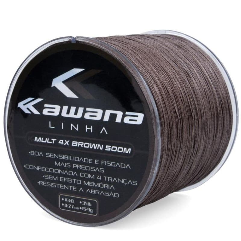 Linha Kawana Multifilamento Brown 4X 450m-500m