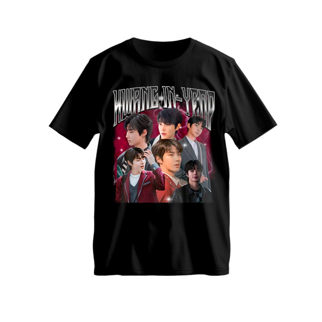 Camiseta Ator Coreano Hwang In Yeop Dorama Beleza Verdadeira Série Algodão Unissex Gola Redonda