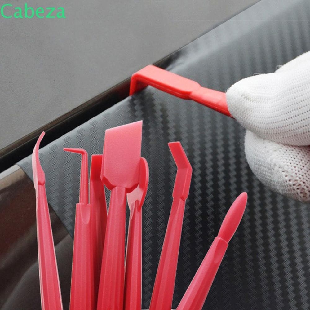 CABEZA1 Filme Adesivo Ferramenta De Embrulho Janela Matiz Ferramentas Kit 7 Pçs Rodo Raspador Carro