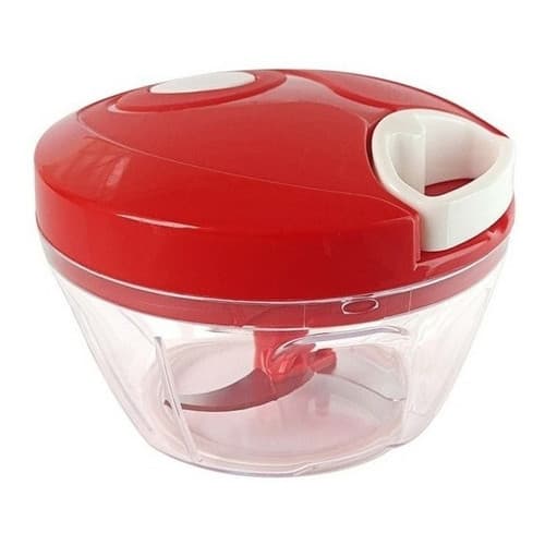 Mini Processador Manual De Alimentos Temperos Com 3 Lâminas