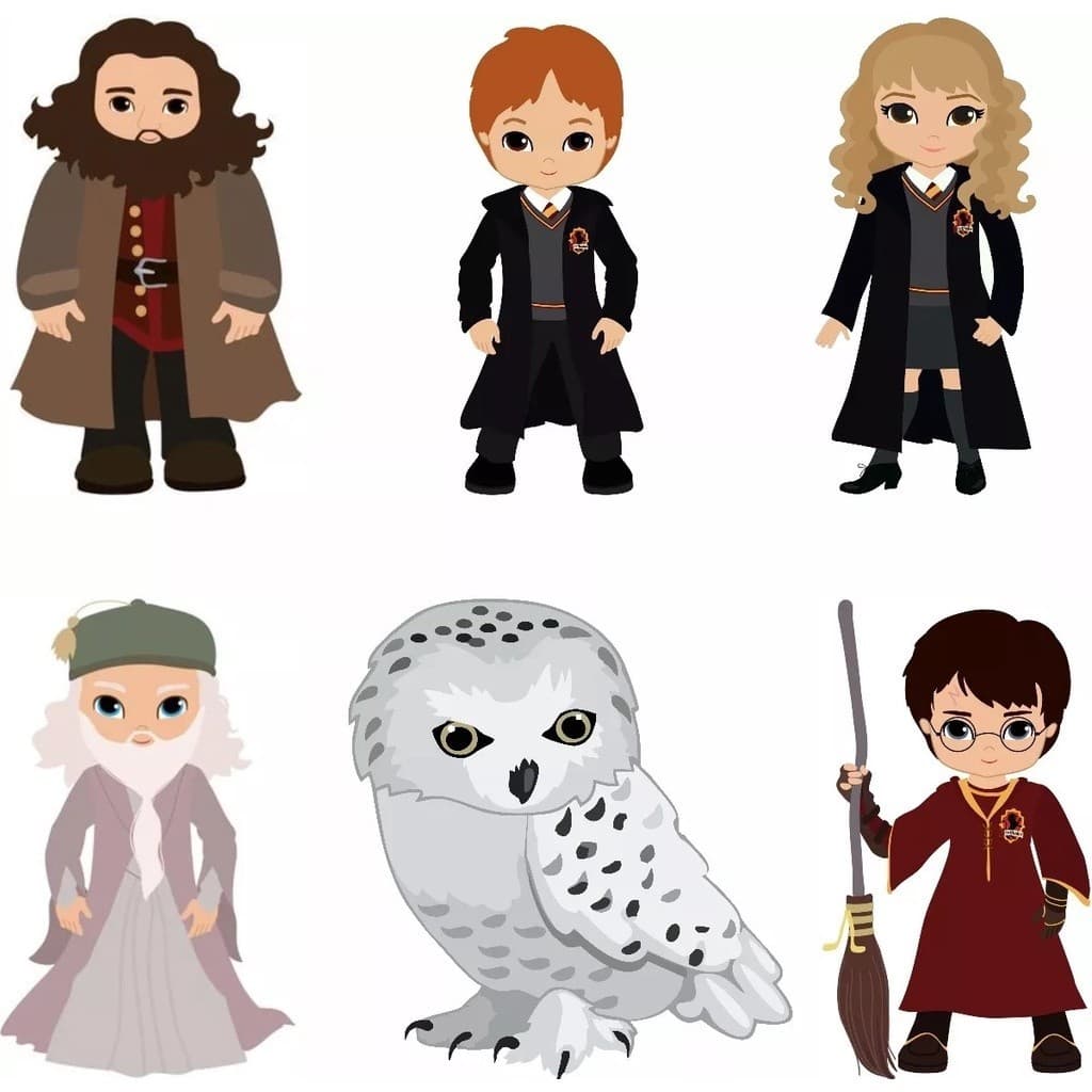 Harry Potter  Kit De Decoração De Festa em Mdf