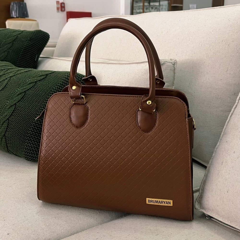Bolsa Feminina Media Elegante de Mão e Alça Transversal Bolsa Femenina Tiracolo