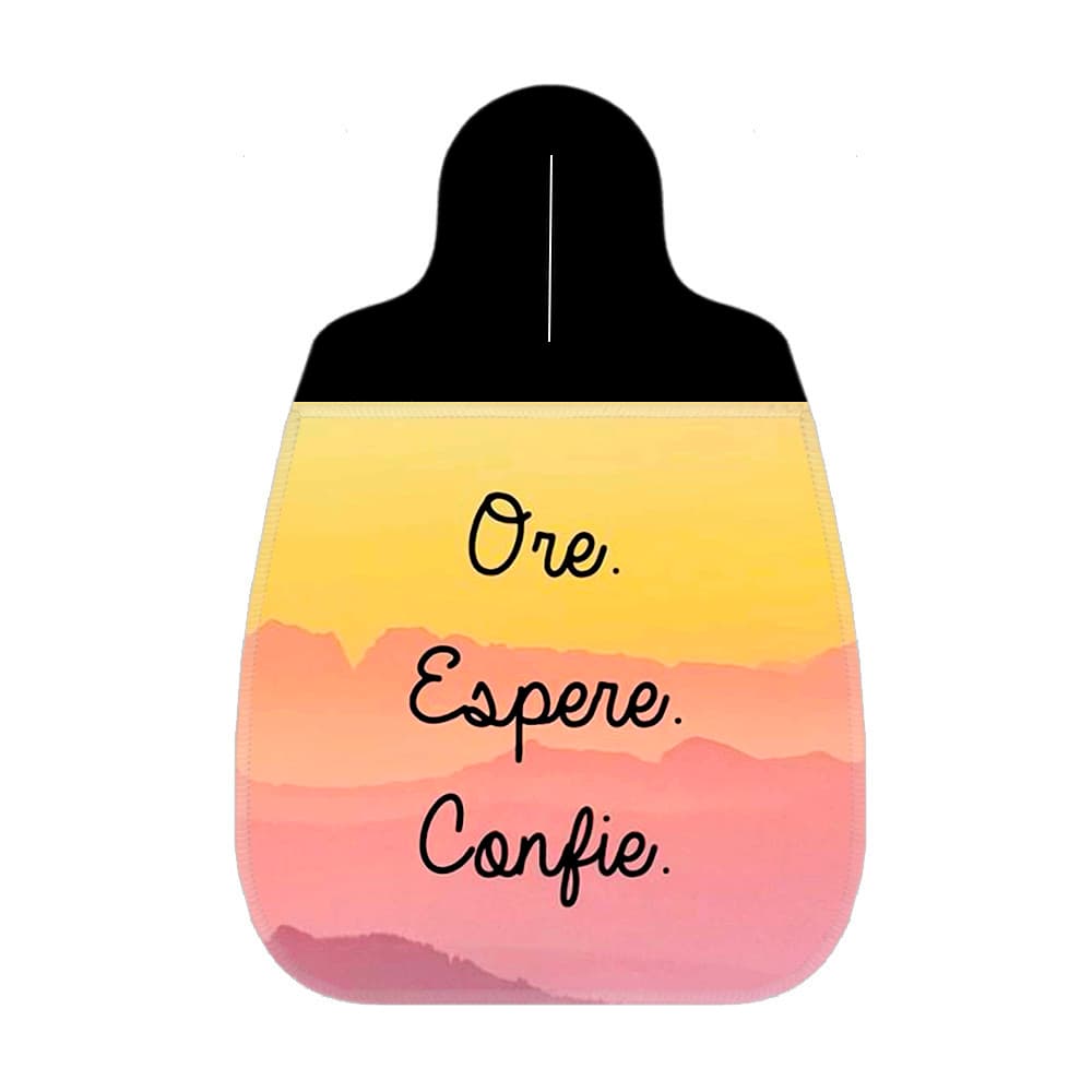 Lixocar para Carro Automovel Limpeza Personalizado Neoprene 2mm Grosso Ore Espere Confie LC