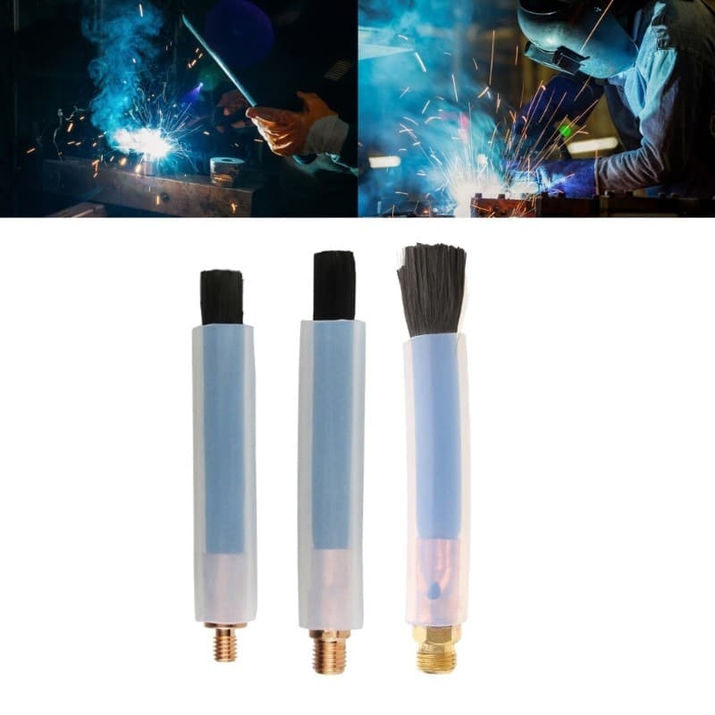 SUIT * 6mm 8mm 10mm Cabeça De Cobre Escovas De Solda Máquina De Polimento Acessórios De Soldagem Para Limpeza De Juntas