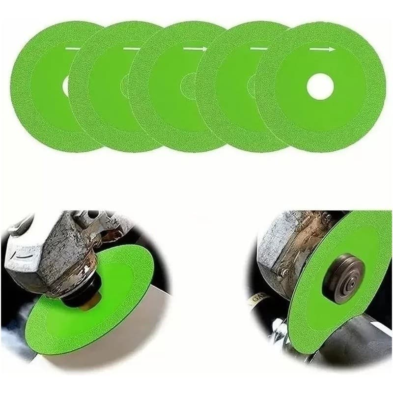 Kit 1/3 Pcs Discos De Diamante Corte De Vidro Polimento Lâmina Fina 150mm Cortador
