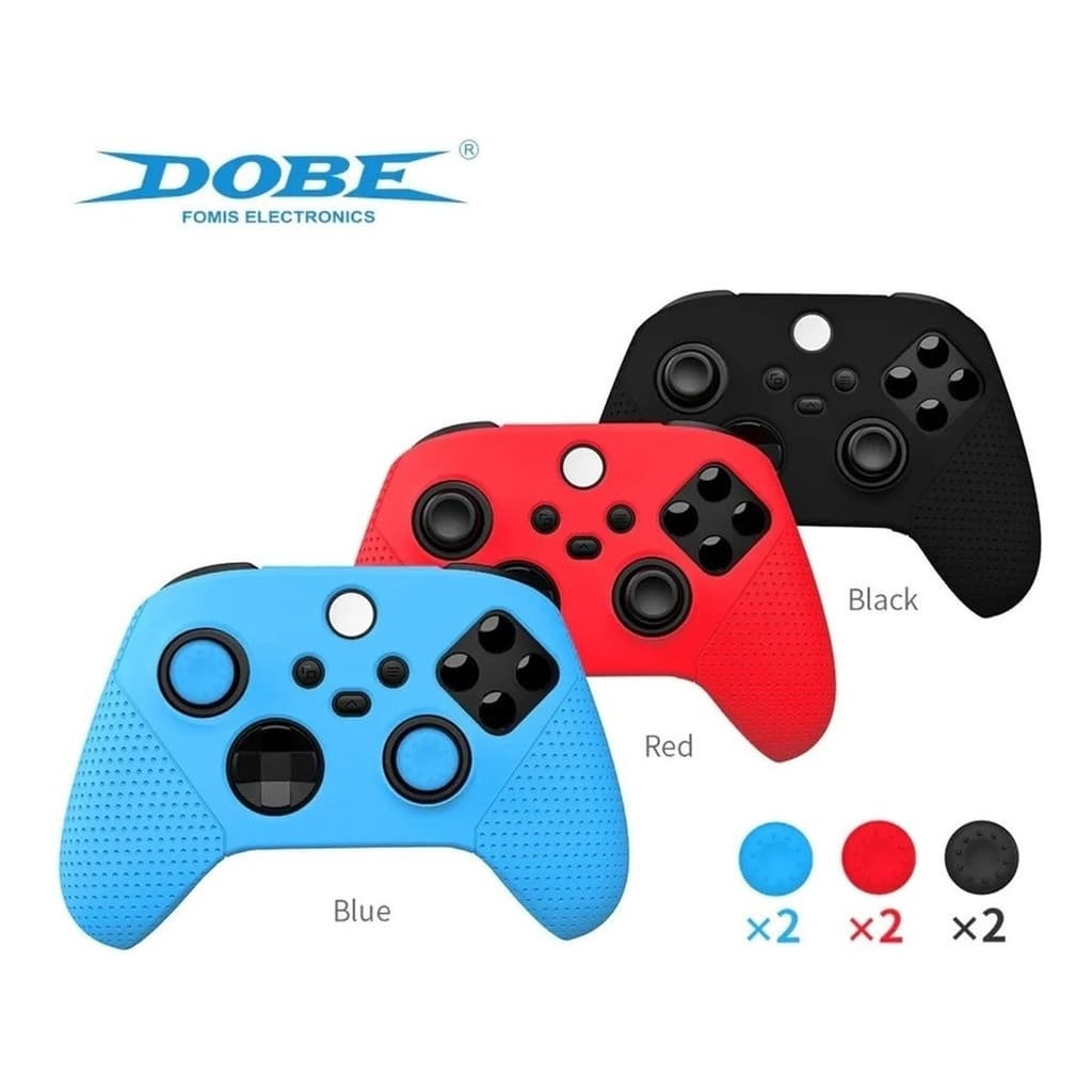 Capa Case Silicone Protetora Controle Xbox Series S/X + 2 Grips