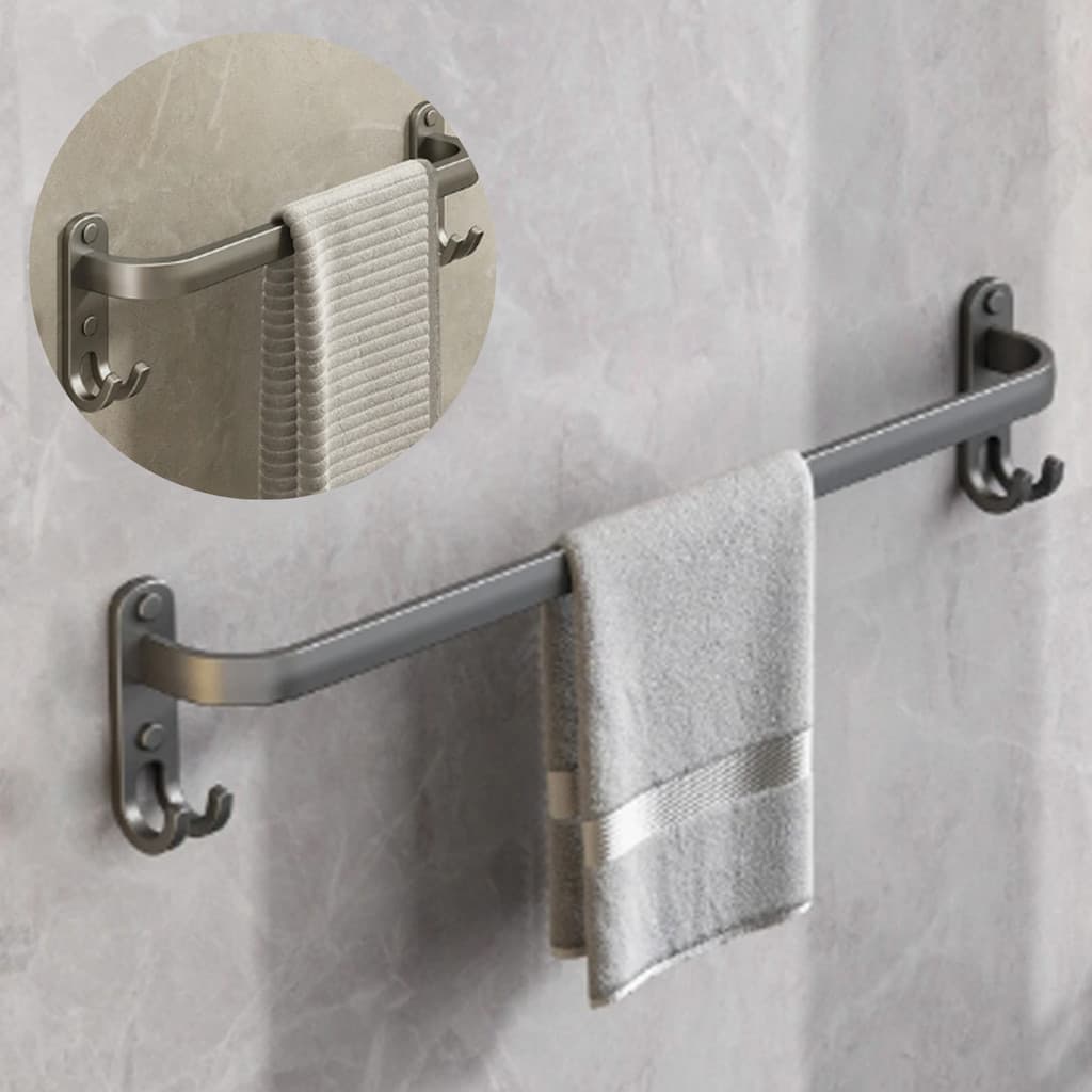 Porta Toalha Para banheiro Suporte Toalheiro De Liga de Alumínio 40 Cm com 1 Barra