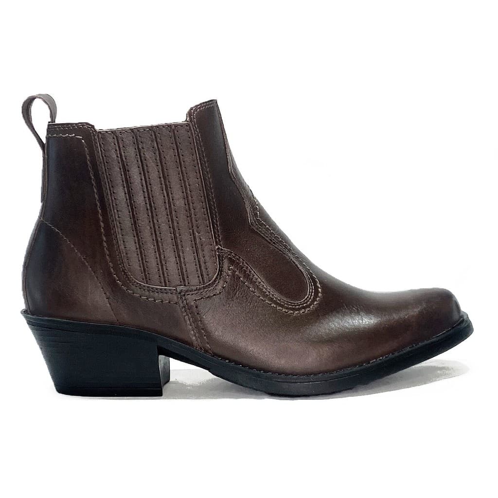 1600KPV05-Bota Country Masculina Em Couro Nobre Legítimo