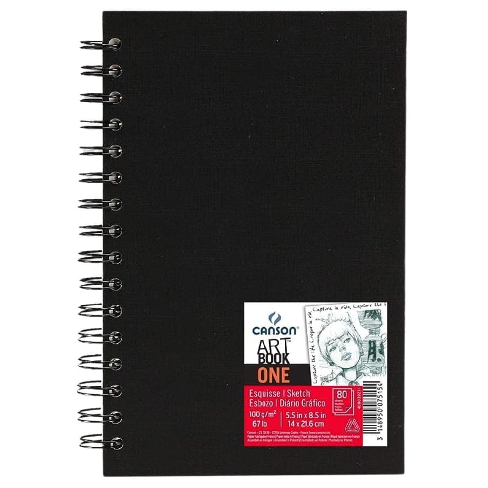 SketchBook A5 Simply Daler Rowney Espiral 100g Canson Com 54 Folhas