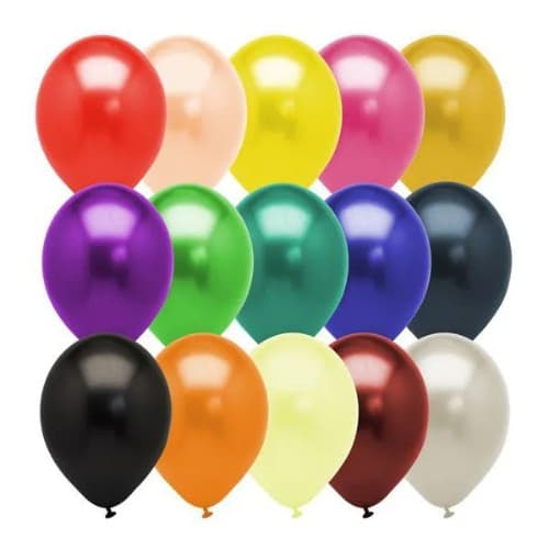 50 Unidades Balao Bexiga Látex Numero 6,5 Polegadas Para Decoração Festa Eventos Aniversario Varias Cores - Festa Ali