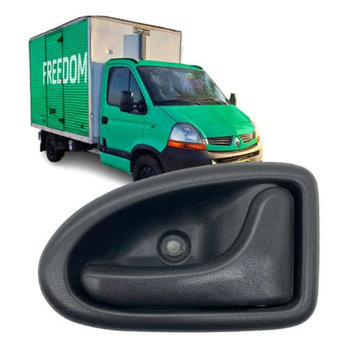 Renault Master Interna Dianteira Direito (preto) Enc Haste 2002 a 2013 Puxador da Porta Novo