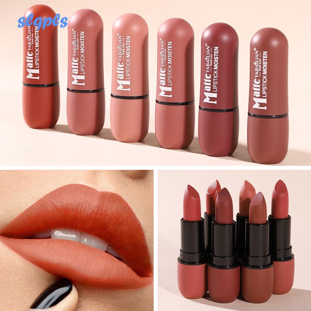 Batom Mate 24 Horas Copo Antiaderente De Veludo De Longa Duração À Prova D'água Para Meninas E Mulheres Maquiagem Labial Colorida Personalidade Cosmética