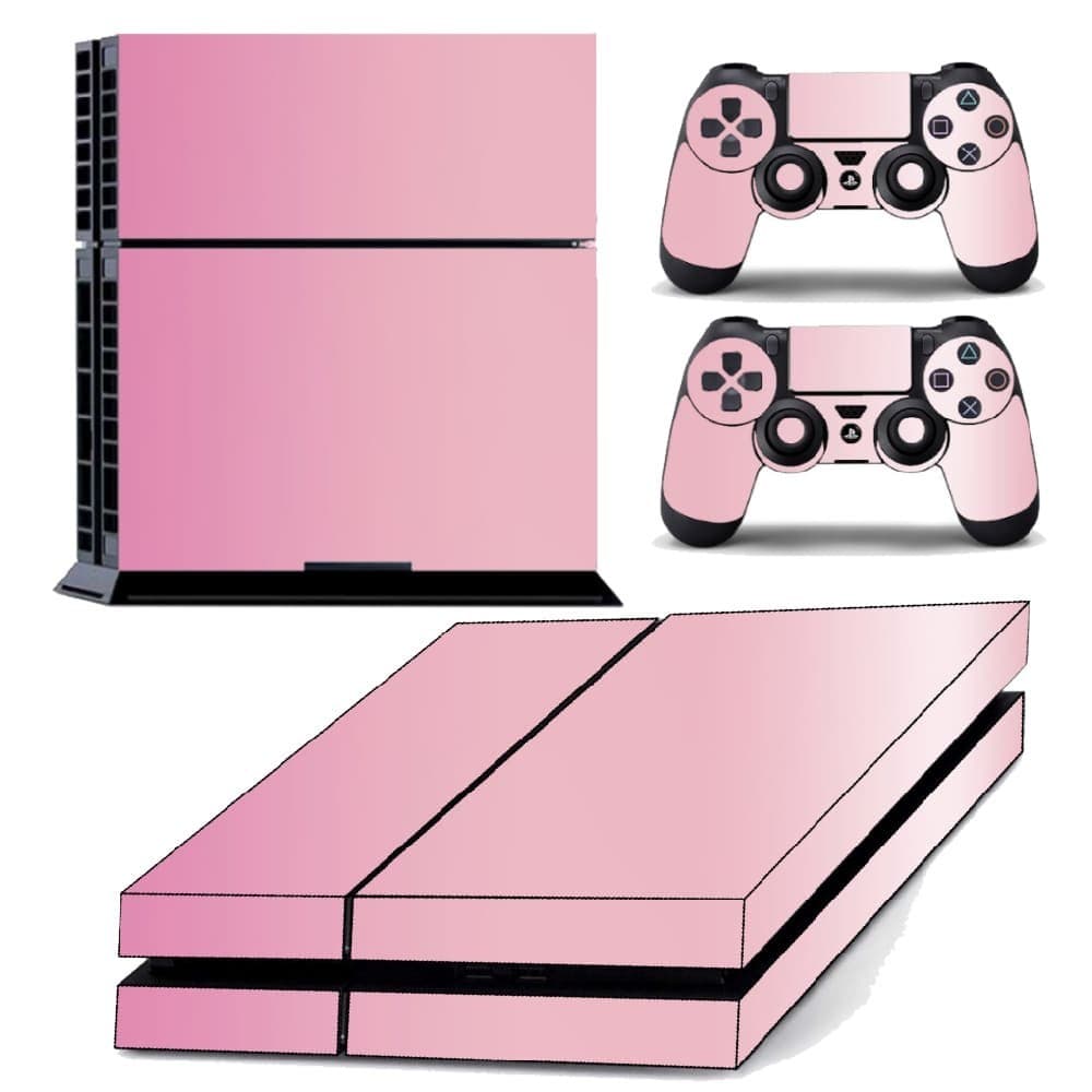Skin PS4 Fat Playstation Adesivo Sticker Película Protetora Brilho Cor Rosa