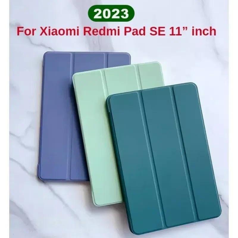 Para Capa Xiaomi Redmi Pad SE De Couro 2023 PU Soft Silicone Back Funda 2023 11'Tablet