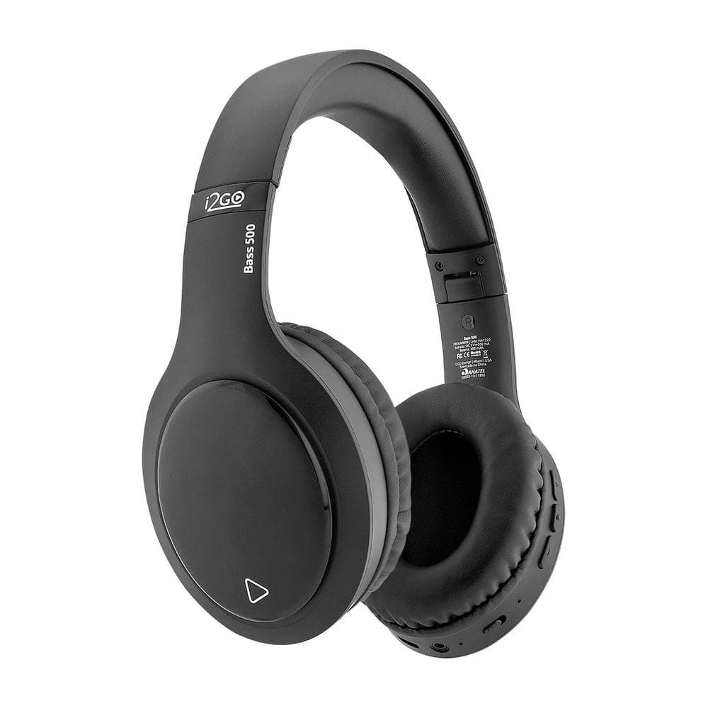 Fone de Ouvido Bluetooth Sem Fio Bass 500  i2GO Até 30h de Bateria