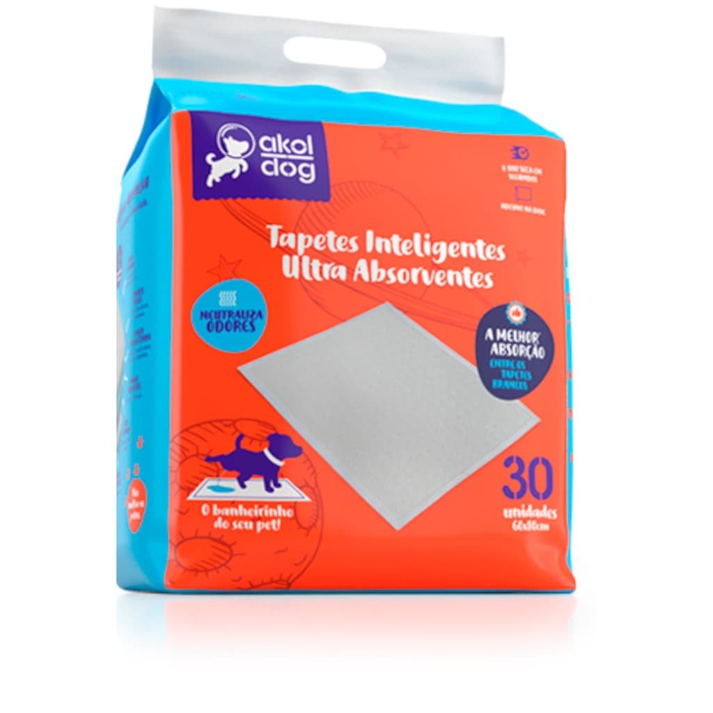 Tapete Higiênico Akol Dog 60x80 C/30un
