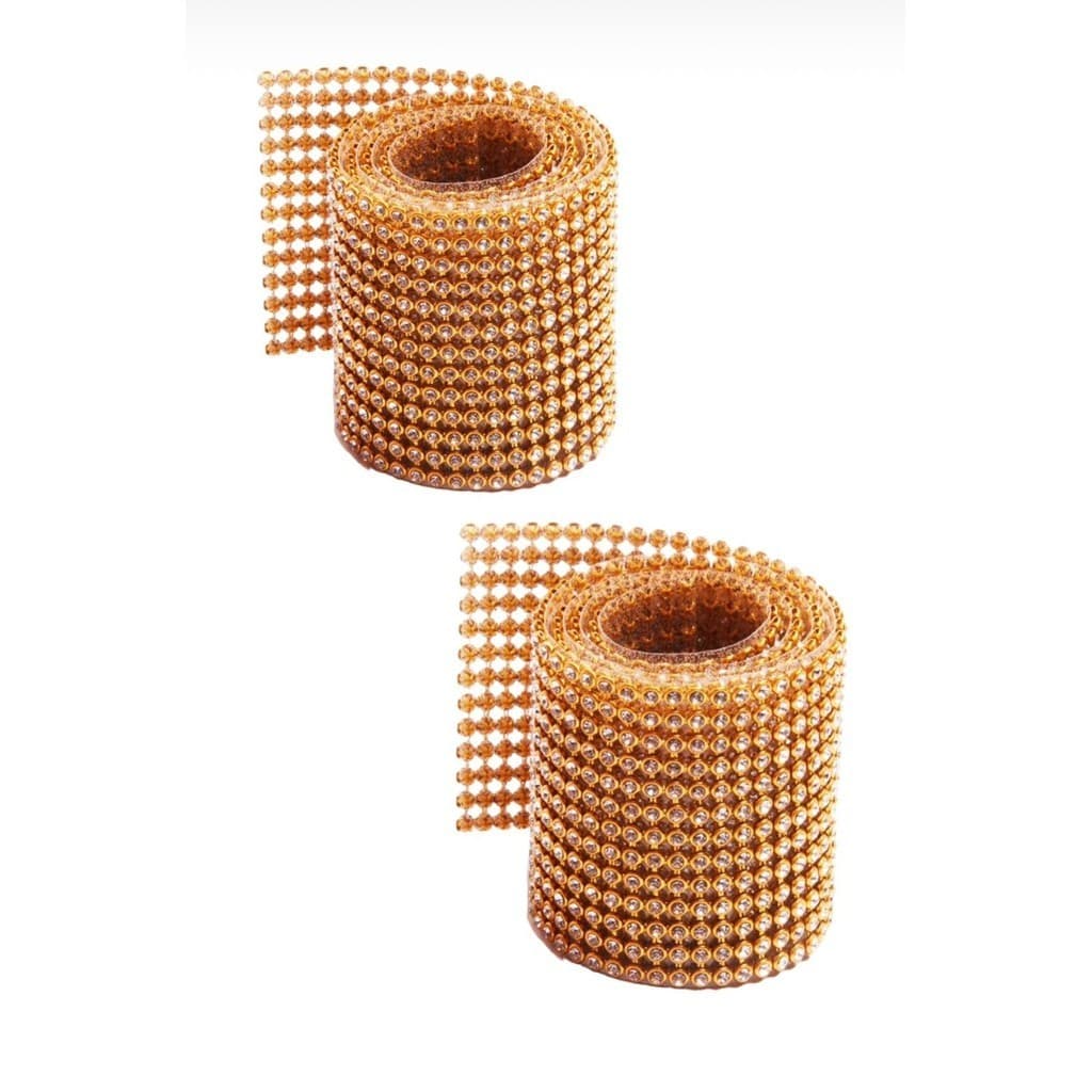 Kit Artesanato 2 Mantas Dourado OU Prata Termocolante Com Strass