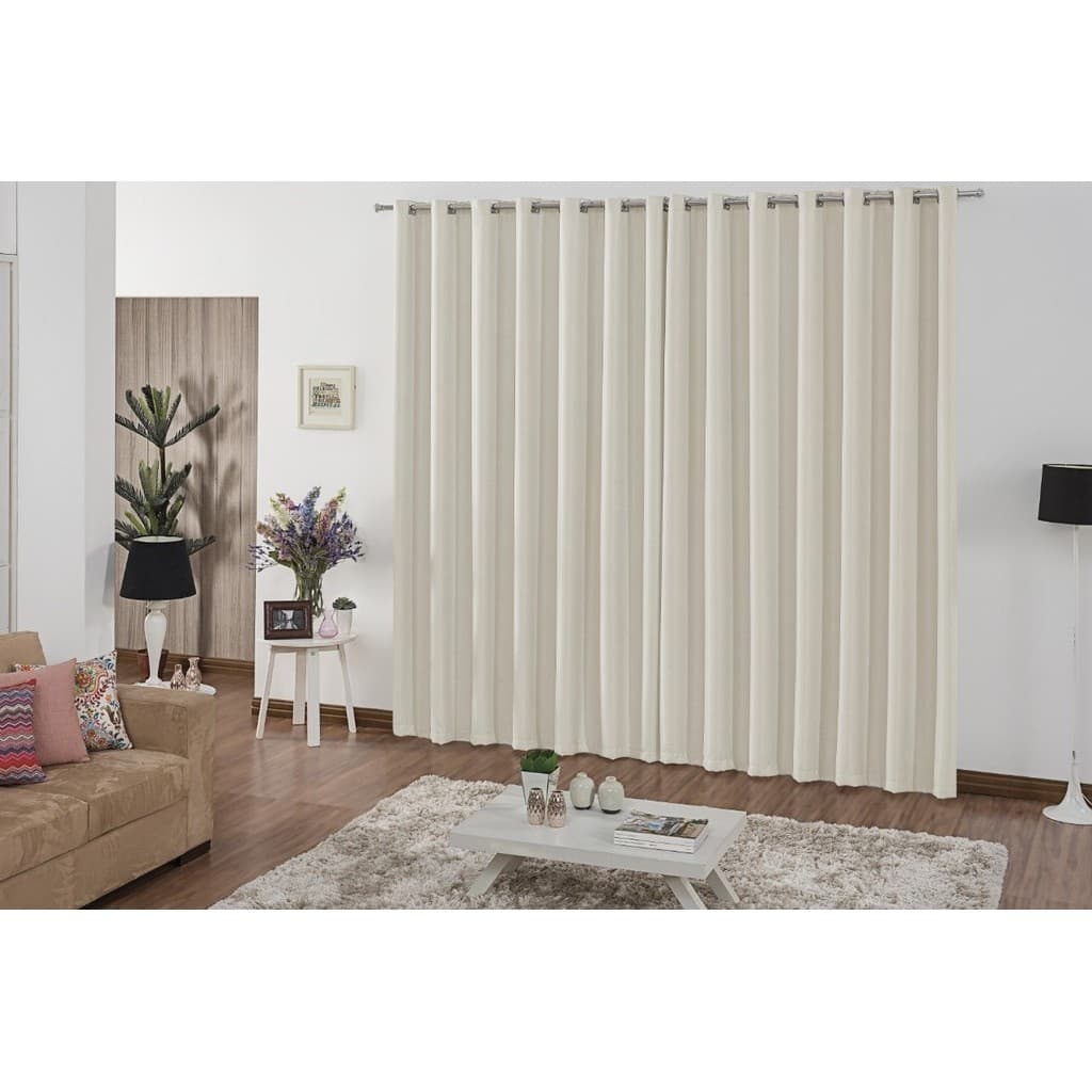 Cortinas Blackout Tecido Corta Luz Sala E Quarto 3,00 x 2,80 Escritório