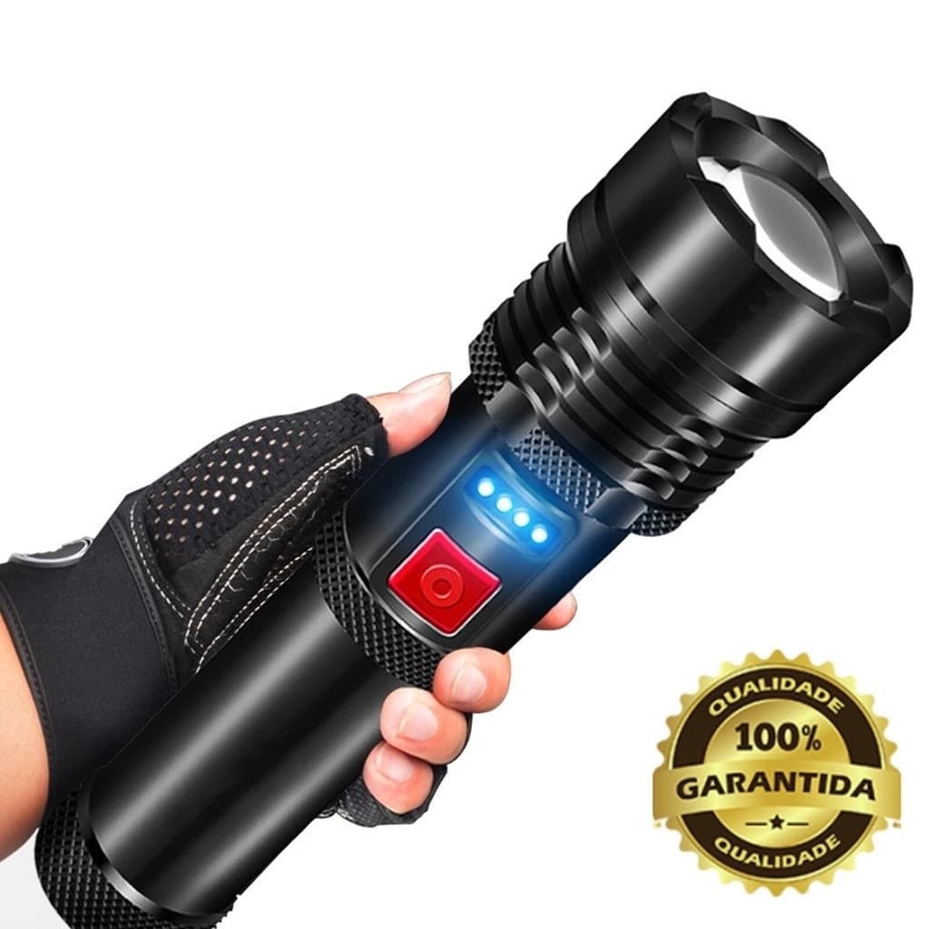 Lanterna Led Xml T9 Recarregável USB Muito Forte AL-B1915